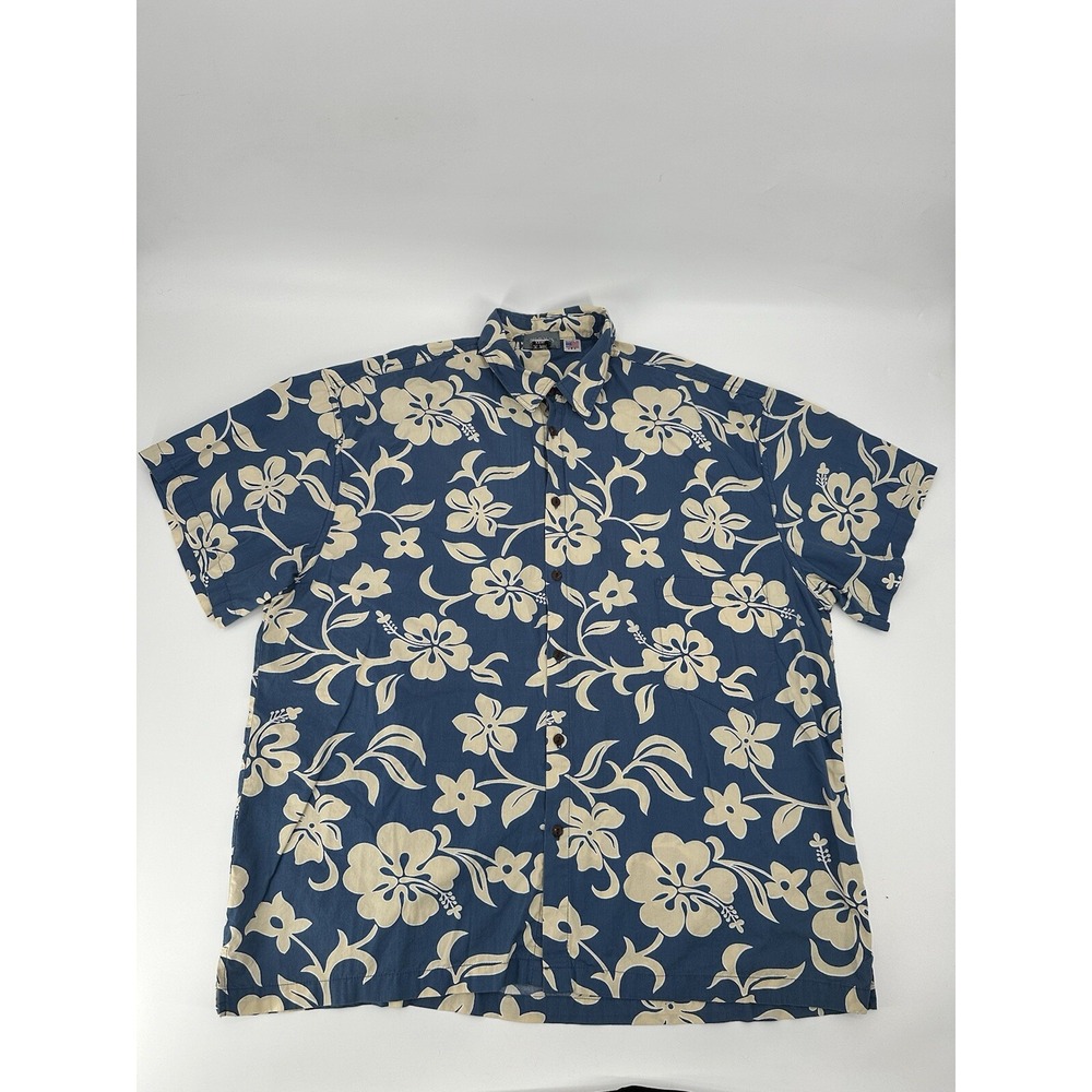 VTG 90s High Seas Trading Co Floral‎ All Over Print Shirt Large USA Sz M's 3XL